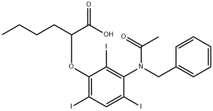 2-[[3-(N-Benzylacetylamino)-2,4,6-triiodophenyl]oxy]hexanoic acid