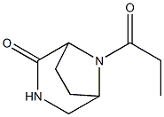 3,8-Diazabicyclo[3.2.1]octan-2-one,8-propionyl-(8CI)