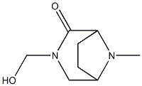 3,8-Diazabicyclo[3.2.1]octan-2-one,3-(hydroxymethyl)-8-methyl-(8CI)