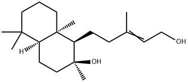 [1R,4aα,(-)]-Decahydro-1-(5-hydroxy-3-methyl-3-pentenyl)-2,5,5,8aα-tetramethylnaphthalene-2β-ol