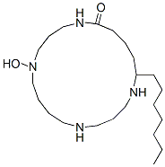19-Heptyl-10-hydroxy-1,5,10,14-tetraazacyclononadecan-15-one