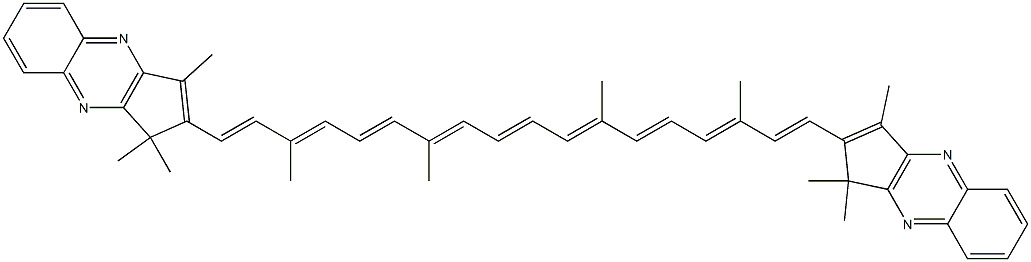 2,2'-[(1E,3E,5E,7E,9E,11E,13E,15E,17E)-3,7,12,16-Tetramethyl-1,3,5,7,9,11,13,15,17-octadecanonene-1,18-diyl]bis(1,1,3-trimethyl-1H-cyclopenta[b]quinoxaline)
