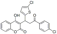 3-[3-(4-chlorophenyl)-1-(5-chloro-2-thienyl)-3-oxopropyl]-4-hydroxy-2-benzopyrone