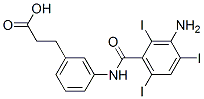 3-[3-[(3-amino-2,4,6-triiodo-benzoyl)amino]phenyl]propanoic acid