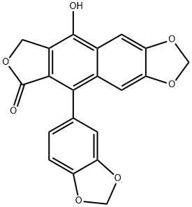 5-(1,3-Benzodioxol-5-yl)-9-hydroxyfuro[3',4':6,7]naphtho[2,3-d]-1,3-dioxol-6(8H)-one