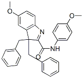 3,3-Dibenzyl-5-methoxy-N-(4-methoxyphenyl)-3H-indole-2-carboxamide