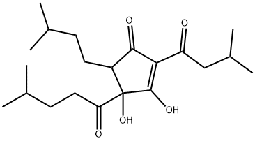 3,4-dihydroxy-5-(3-methylbutyl)-2-(3-methyl-1-oxobutyl)-4-(4-methyl-1-oxopentyl)cyclopent-2-en-1-one