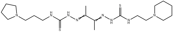 4-(2-Piperidinoethyl)-4'-[3-(pyrrolidin-1-yl)propyl][1,1'-(1,2-dimethyl-1,2-ethanediylidene)bisthiosemicarbazide]
