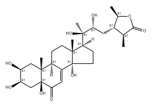 (20R,22R,24S,25S,28R)-2β,3β,5,14,20,22,28-Heptahydroxy-6-oxo-5β-stigmasta-7-ene-27-oic acid γ-lactone