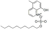 8-hydroxy-5-methylquinolinium decyl sulphate