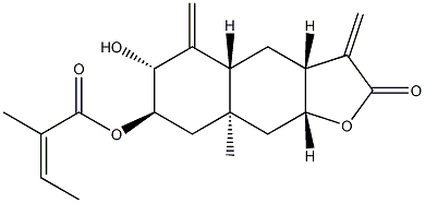 (Z)-2-Methyl-2-butenoic acid [(3aR,4aα,9aα)-dodecahydro-6β-hydroxy-8aβ-methyl-3,5-bis(methylene)-2-oxonaphtho[2,3-b]furan-7α-yl] ester