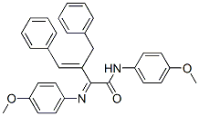 3-Benzyl-2-[(p-methoxyphenyl)imino]-4-phenyl-N-(4-methoxyphenyl)-3-butenamide