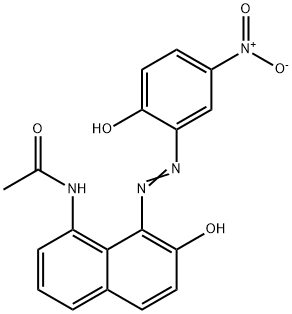 N-[7-hydroxy-8-[(2-hydroxy-5-nitrophenyl)azo]-1-naphthyl]acetamide