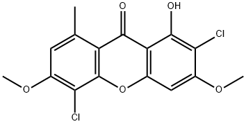 2,5-dichloro-1-hydroxy-3,6-dimethoxy-8-methyl-xanthen-9-one