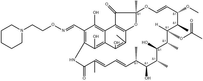 3-[[[2-(1-Piperidinyl)ethoxy]imino]methyl]rifamycin