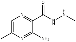 Pyrazinecarboxylic acid, 3-amino-5-methyl-, 2-methylhydrazide (8CI)