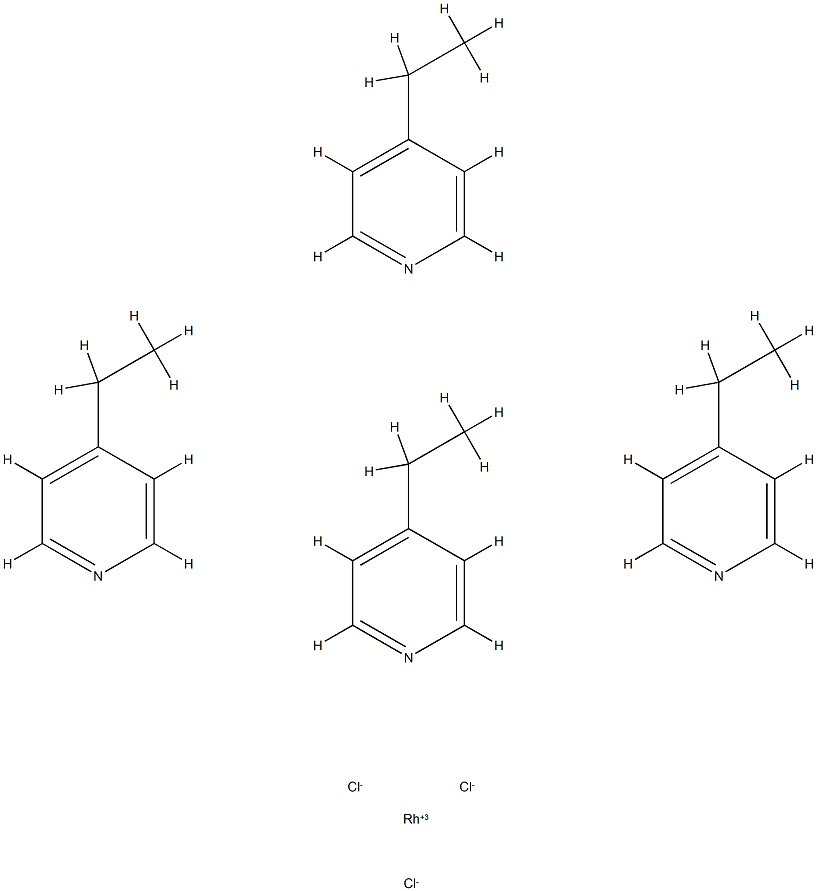 trans-rhodium dichlorotetrakis(4-ethylpyridine)chloride