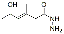 3-Hexenoic  acid,  5-hydroxy-3-methyl-,  hydrazide