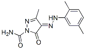 (4E)-4-[(2,5-dimethylphenyl)hydrazinylidene]-3-methyl-5-oxo-pyrazole-1 -carboxamide