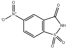 1,2-BENZISOTHIAZOL-3(2H)-ONE, 5-NITRO, 1,1-DIOXIDE