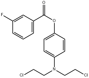 [4-[bis(2-chloroethyl)amino]phenyl] 3-fluorobenzoate