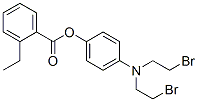 2-Ethylbenzoic acid 4-[bis(2-bromoethyl)amino]phenyl ester