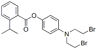 [4-(bis(2-bromoethyl)amino)phenyl] 2-propan-2-ylbenzoate