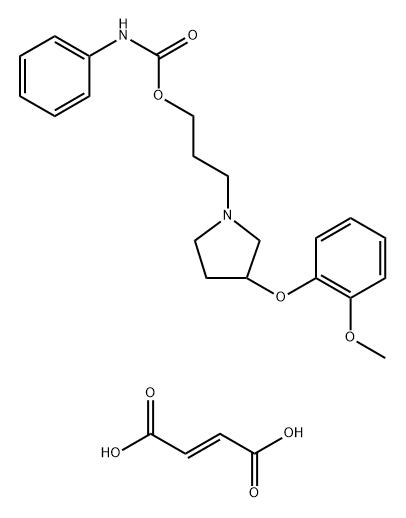 but-2-enedioic acid, 3-[3-(2-methoxyphenoxy)pyrrolidin-1-yl]propyl N-p henylcarbamate