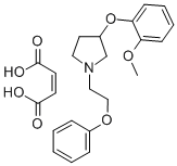3-(o-Methoxyphenoxy)-1-(2-phenoxyethyl)-1-pyrrolidine maleate (1:1)