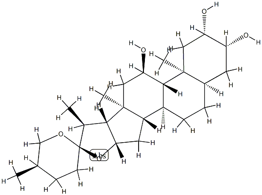 (25R)-5β-Spirostane-2β,3β,11α-triol