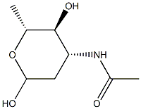 3-(Acetylamino)-2,3,6-trideoxy-D-arabino-hexopyranose