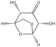 D-lyxo-Hexopyranos-3-ulose, 1,6-anhydro-, beta- (8CI)