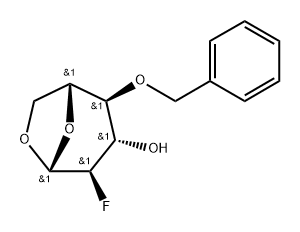 .beta.-D-Glucopyranose, 1,6-anhydro-2-deoxy-2-fluoro-4-O-(phenylmethyl)-