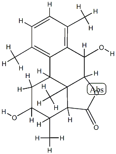 1,2,3,3a,5a,6,10b,10c-Octahydro-2,6-dihydroxy-3,7,10,10c-tetramethyl-4H-phenanthro[10,1-bc]furan-4-one