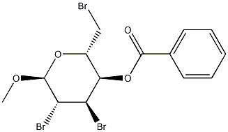 Methyl 2,3,6-tribromo-2,3,6-trideoxy-α-D-altropyranoside 4-benzoate