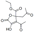 ethyl 3-acetyl-2,5-dihydro-4-hydroxy-5-oxo-2-(2-oxopropyl)-2-furoate