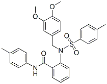 N-(4-Methylphenyl)-2-[N-(3,4-dimethoxyphenylmethyl)-N-(4-methylphenylsulfonyl)amino]benzamide