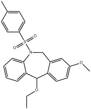 11-Ethoxy-5,6-dihydro-8-methoxy-5-(p-tolylsulfonyl)-11H-dibenz[b,e]azepine