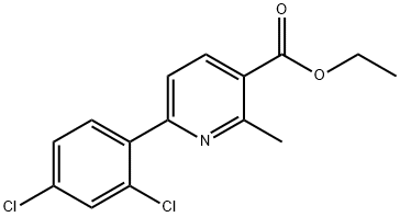 ETHYL 6-(2,4-DICHLOROPHENYL)-2-METHYLPYRIDINE-3-CARBOXYLATE