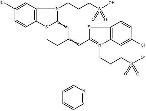 3-[5-氯-2-[2-[5-氯-3-(3-磺酸根丙基)苯并噻唑啉-2-亚基甲基]-1-丁烯基]-3-苯并噻唑啉基]丙磺酸吡啶