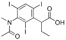 2-[2,4,6-Triiodo-3-[N-methyl(acetyl)amino]phenyl]butyric acid