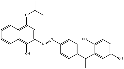2-[4-[1-(2,5-Dihydroxyphenyl)ethyl]phenylazo]-4-isopropoxy-1-naphthol