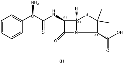 potassium [2S-[2alpha,5alpha,6beta(S*)]]-6-(aminophenylacetamido)-3,3-dimethyl-7-oxo-4-thia-1-azabicyclo[3.2.0]heptane-2-carboxylate