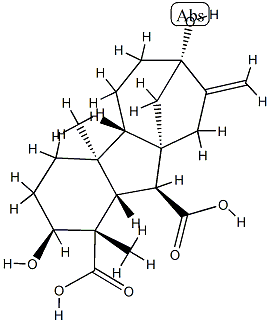 2β,7-Dihydroxy-1β,4aα-dimethyl-8-methylenegibbane-1α,10β-dicarboxylic acid