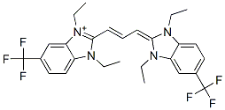 2-[3-[1,3-diethyl-1,3-dihydro-5-(trifluoromethyl)-2H-benzimidazol-2-ylidene]-1-propenyl]-1,3-diethyl-5-(trifluoromethyl)-1H-benzimidazolium