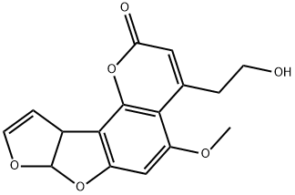 7a,10a-Dihydro-4-(2-hydroxyethyl)-5-methoxy-2H-furo[3',2':4,5]furo[2,3-h]-1-benzopyran-2-one