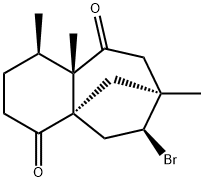 (1R)-6α-Bromo-1,2,3,5,6,7,8,9a-octahydro-1α,7,9aα-trimethyl-4aβ,7β-methano-4aH-benzocycloheptene-4,9-dione