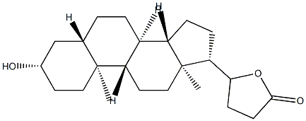 3β,20-Dihydroxy-21-nor-5α-cholan-24-oic acid γ-lactone