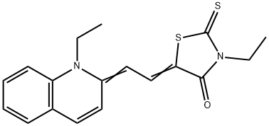 3-ethyl-5-[(1-ethyl-(1H)-quinolin-2-ylidene)ethylidene]-2-thioxothiazolidin-4-one