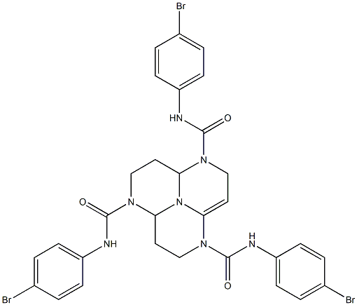 N,N',N''-Tris(p-bromophenyl)dodecahydro-1,4,7,9b-tetraazaphenalene-1,4,7-tricarboxamide